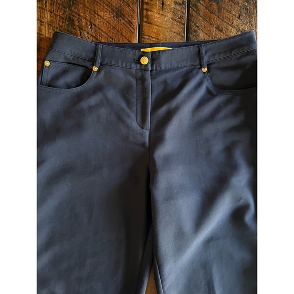 St. John Navy Blue Womens Trouser Slacks Pants Size 8 - Picture 8 of 12